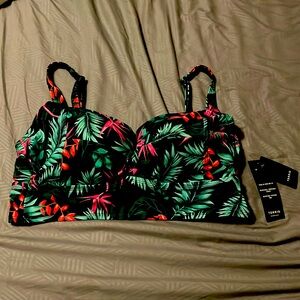 Torrid Bathing Suit Top size 1 with adjustable back and shoulder straps.